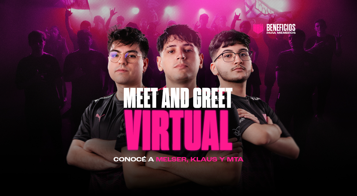 Meet & Greet VIRTUAL con MTA, Klaus y Melser👑 Championistas banner