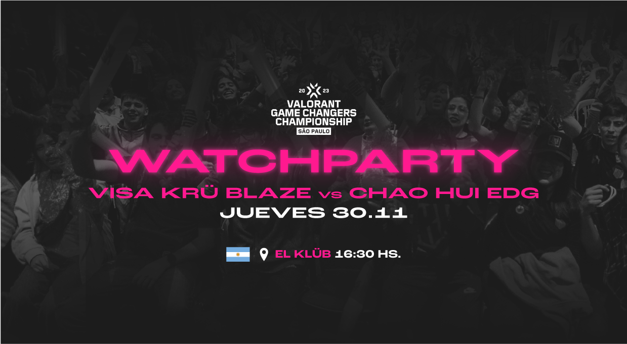 Watchparty ARG - Game Changers Championship banner