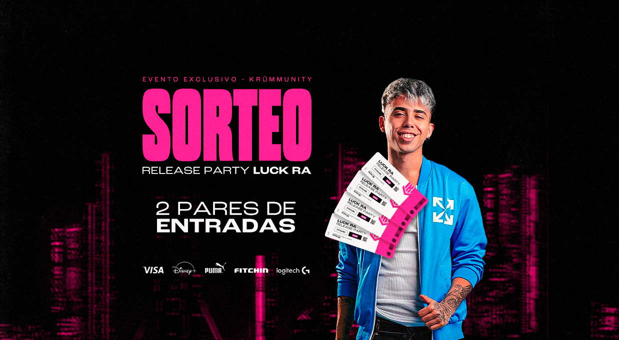 📢 SORTEO DE 2 ENTRADAS DOBLES: RELEASE PARTY LUCK RA 🤟 banner