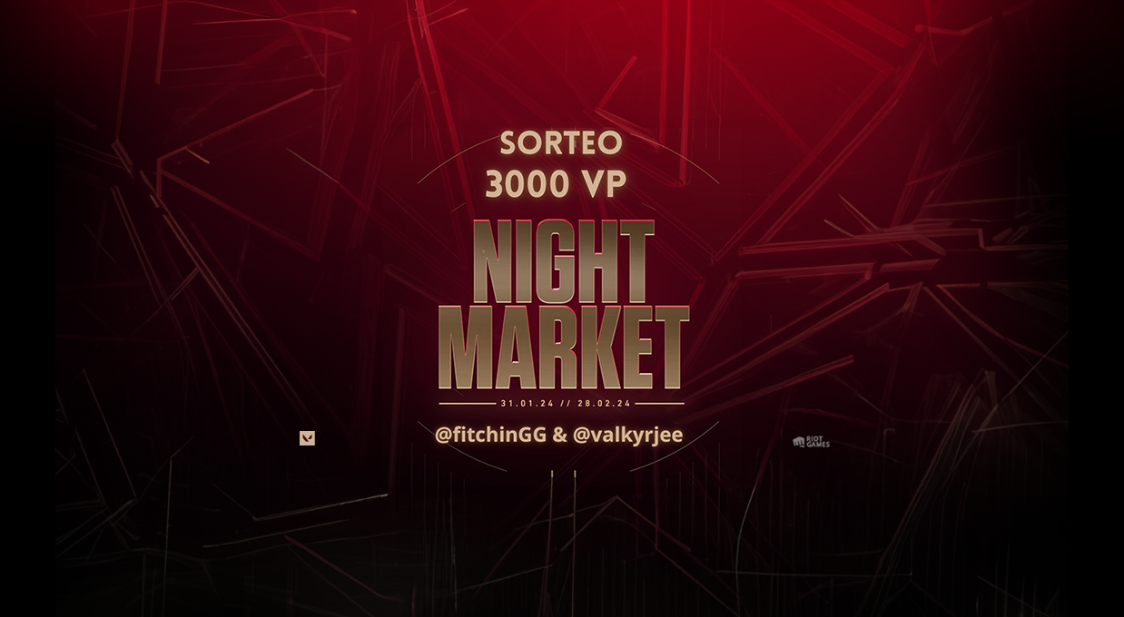 SORTEO 3000 VALORANT POINTS CON VALKY ✨ banner